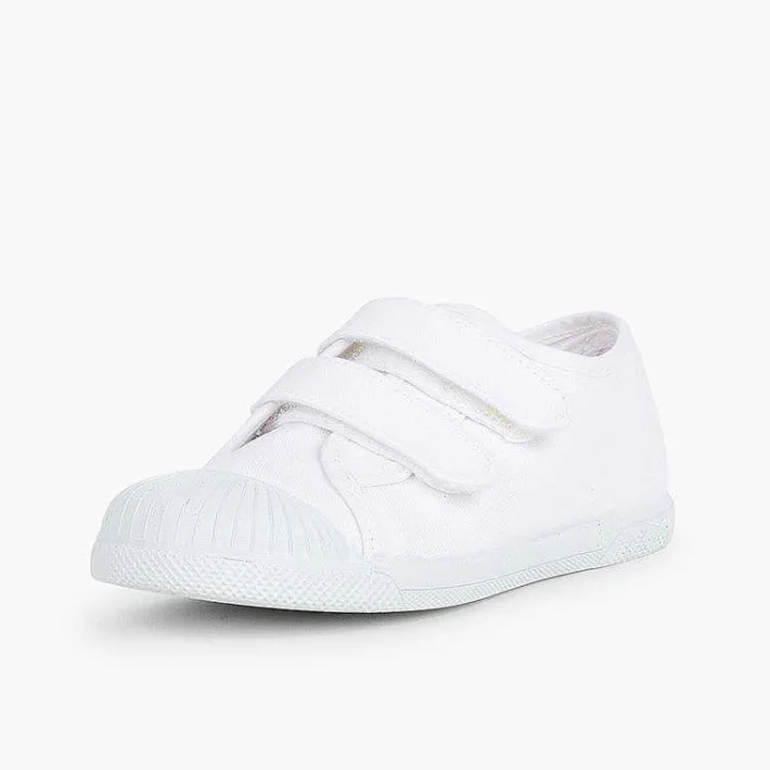 Zapatillas<Pisamonas Zapatillas Lona Puntera Goma Dos Cinta Adhesiva