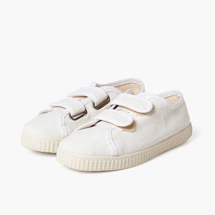 Zapatillas<Pisamonas Zapatillas Lona Reciclada Rpet Tiras Adherentes