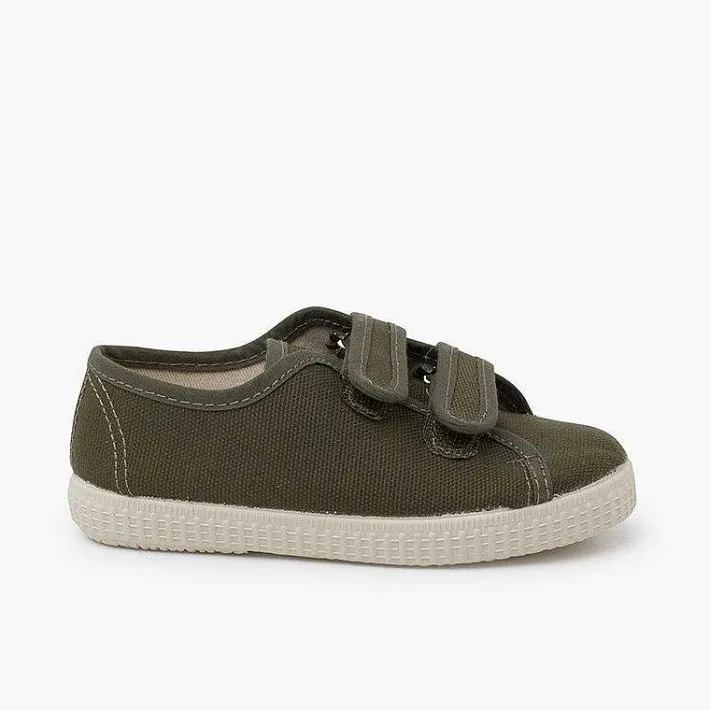 Zapatillas<Pisamonas Zapatillas Lona Reciclada Rpet Tiras Adherentes