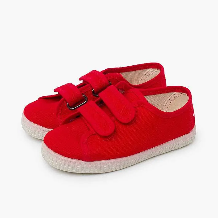 Zapatillas<Pisamonas Zapatillas Lona Reciclada Rpet Tiras Adherentes