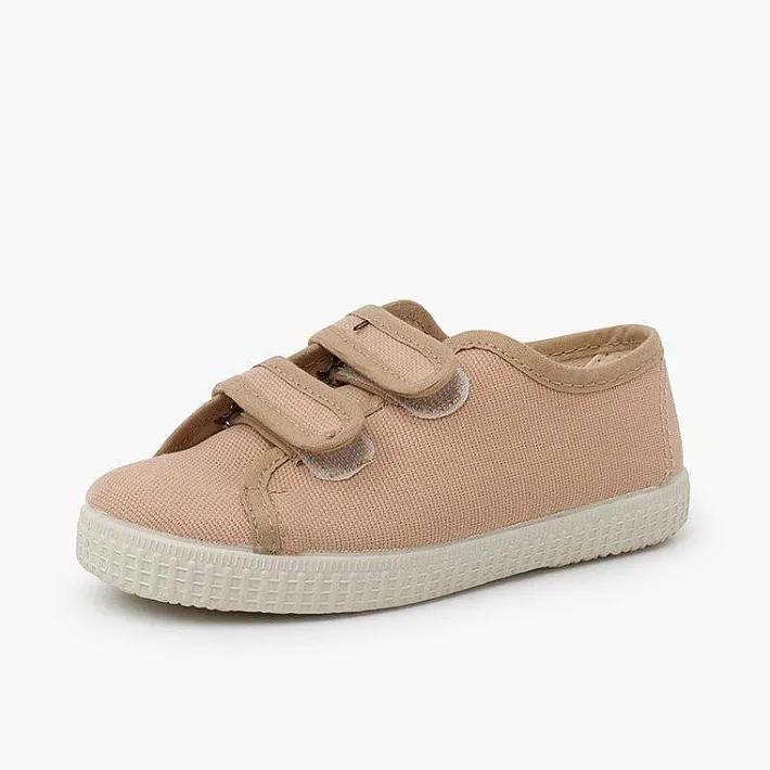 Zapatillas<Pisamonas Zapatillas Lona Reciclada Rpet Tiras Adherentes