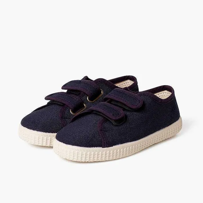 Zapatillas<Pisamonas Zapatillas Lona Reciclada Rpet Tiras Adherentes