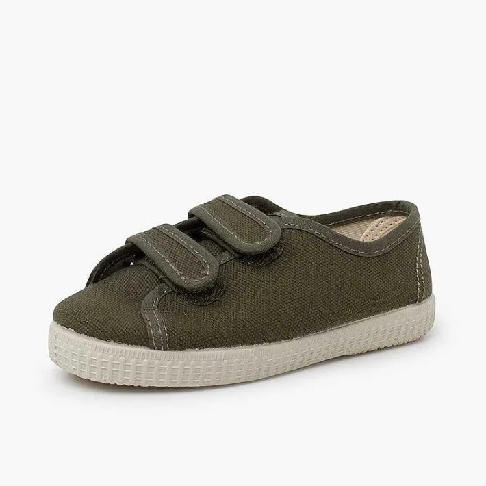 Zapatillas<Pisamonas Zapatillas Lona Reciclada Rpet Tiras Adherentes