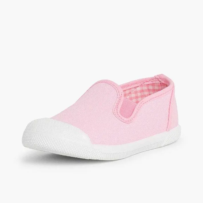Zapatillas<Pisamonas Zapatillas Lona Sin Cordones Con Elasticos Laterales