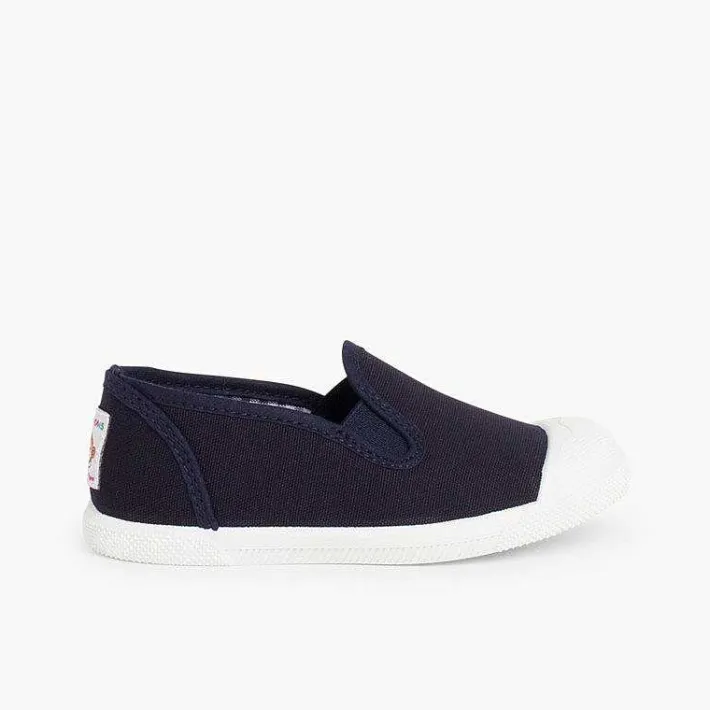 Zapatillas<Pisamonas Zapatillas Lona Sin Cordones Con Elasticos Laterales