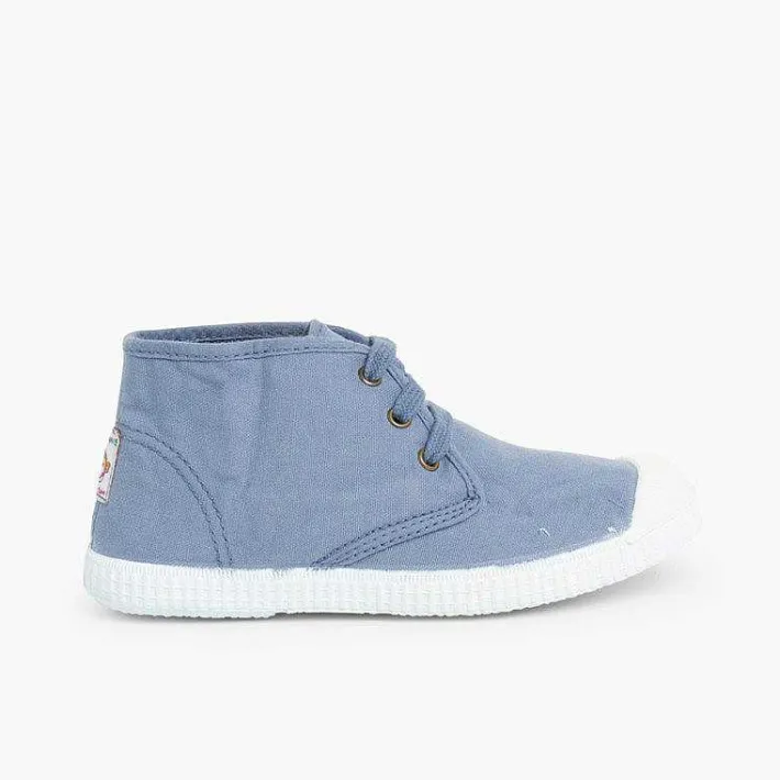 Zapatillas<Pisamonas Zapatillas Lona Tipo Bota Con Cordones