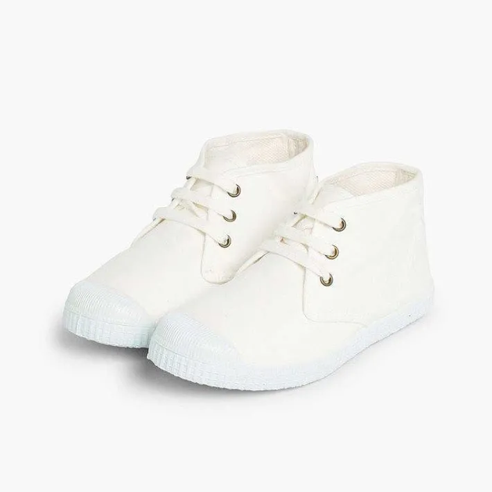 Zapatillas<Pisamonas Zapatillas Lona Tipo Bota Con Cordones
