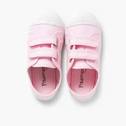 Zapatos Colegiales<Pisamonas Zapatillas Niños Lona Tiras Adherentes