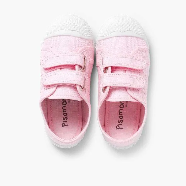 Zapatos Colegiales<Pisamonas Zapatillas Niños Lona Tiras Adherentes