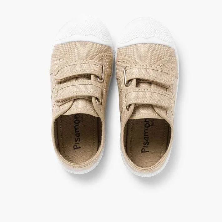 Zapatos Colegiales<Pisamonas Zapatillas Niños Lona Tiras Adherentes