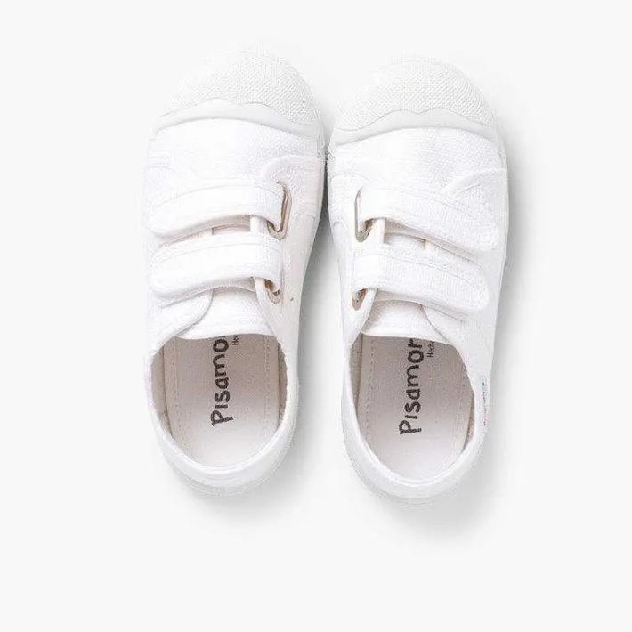 Zapatos Colegiales<Pisamonas Zapatillas Niños Lona Tiras Adherentes