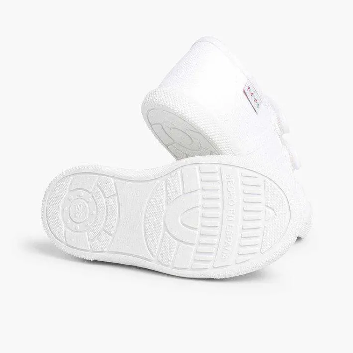 Zapatos Colegiales<Pisamonas Zapatillas Niños Lona Tiras Adherentes