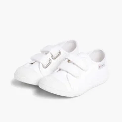Zapatos Colegiales<Pisamonas Zapatillas Niños Lona Tiras Adherentes