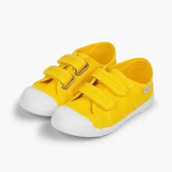 Zapatos Colegiales<Pisamonas Zapatillas Niños Lona Tiras Adherentes