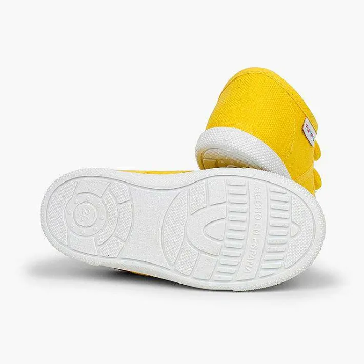 Zapatos Colegiales<Pisamonas Zapatillas Niños Lona Tiras Adherentes