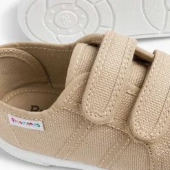 Zapatos Colegiales<Pisamonas Zapatillas Niños Lona Tiras Adherentes