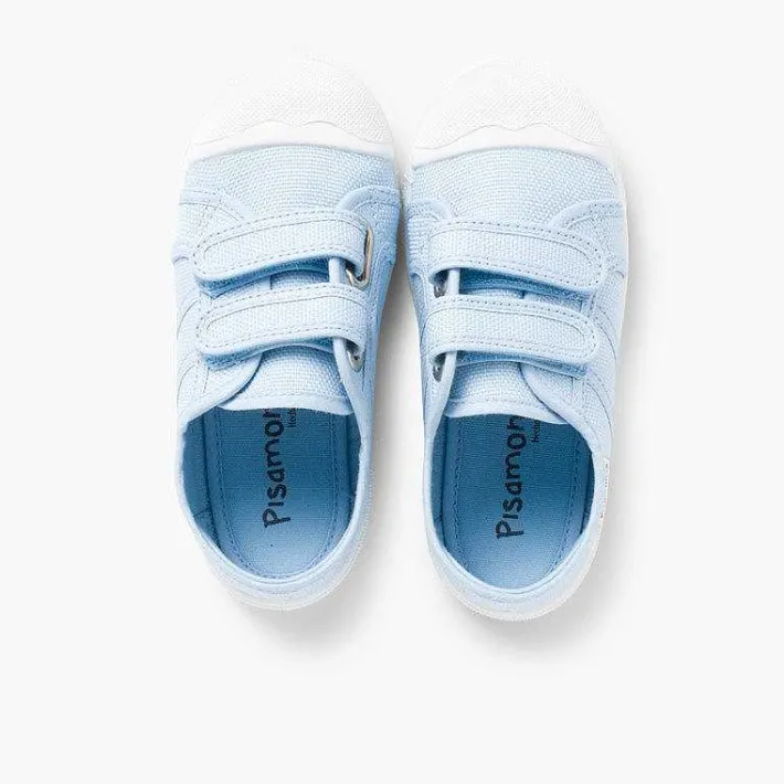 Zapatos Colegiales<Pisamonas Zapatillas Niños Lona Tiras Adherentes