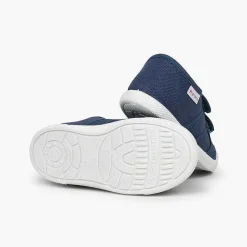 Zapatos Colegiales<Pisamonas Zapatillas Niños Lona Tiras Adherentes