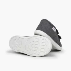 Zapatos Colegiales<Pisamonas Zapatillas Niños Lona Tiras Adherentes