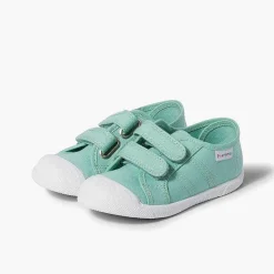 Zapatos Colegiales<Pisamonas Zapatillas Niños Lona Tiras Adherentes