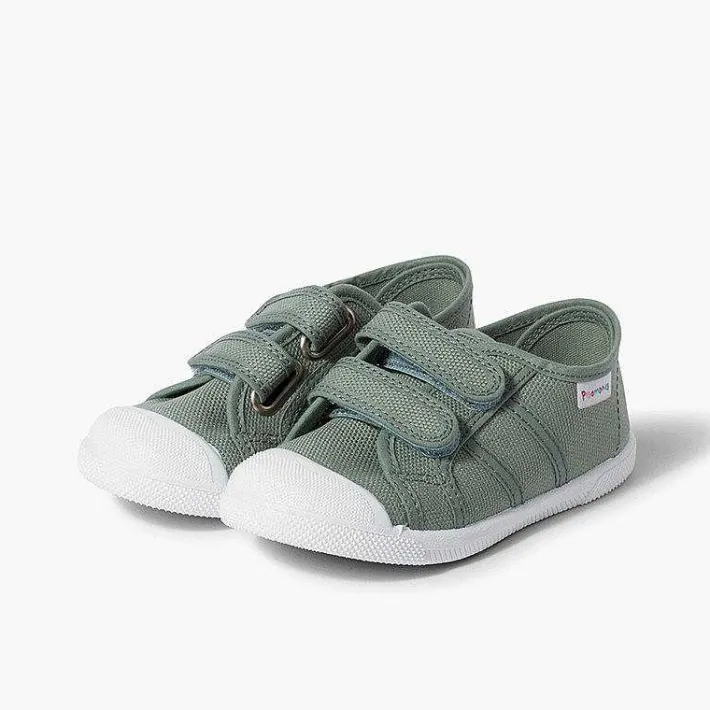 Zapatos Colegiales<Pisamonas Zapatillas Niños Lona Tiras Adherentes