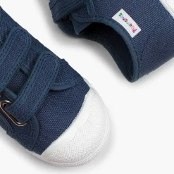 Zapatos Colegiales<Pisamonas Zapatillas Niños Lona Tiras Adherentes