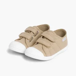 Zapatos Colegiales<Pisamonas Zapatillas Niños Lona Tiras Adherentes