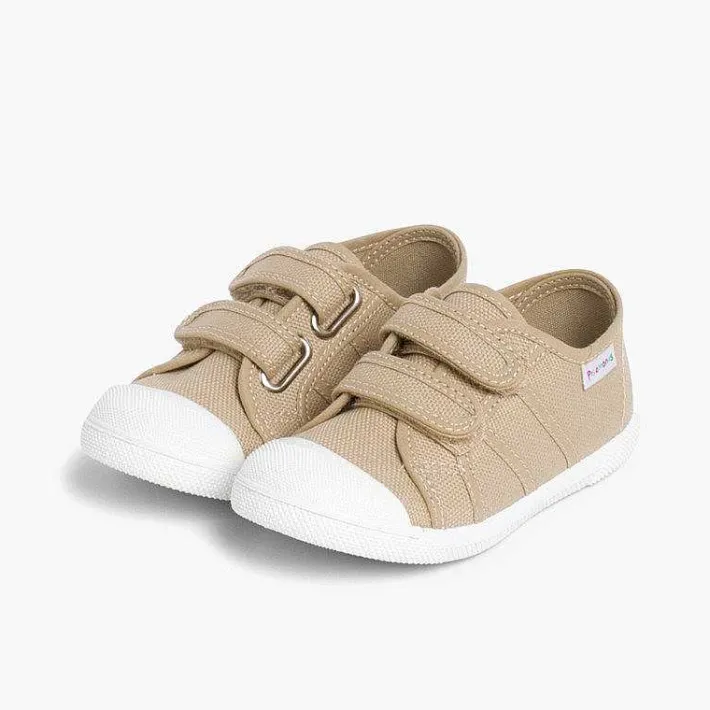 Zapatos Colegiales<Pisamonas Zapatillas Niños Lona Tiras Adherentes