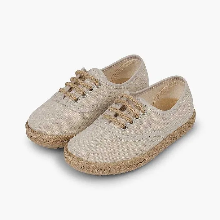 Zapatillas<Pisamonas Zapatillas Niños Suela Y Cordones Yute
