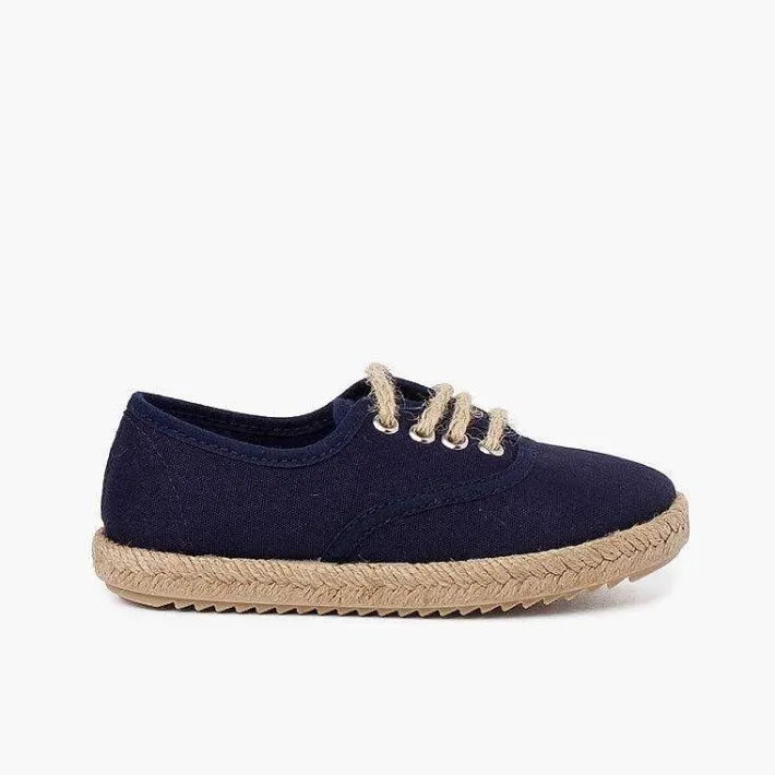 Zapatillas<Pisamonas Zapatillas Niños Suela Y Cordones Yute