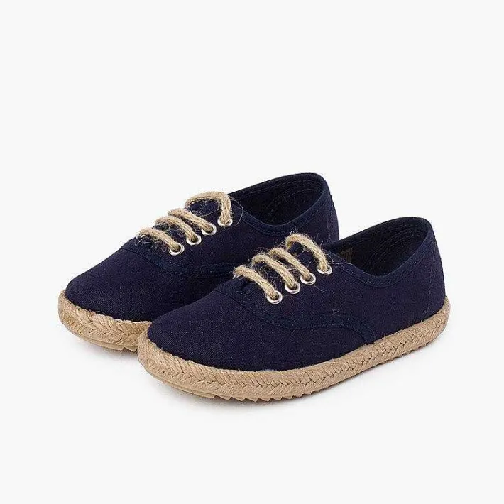 Zapatillas<Pisamonas Zapatillas Niños Suela Y Cordones Yute