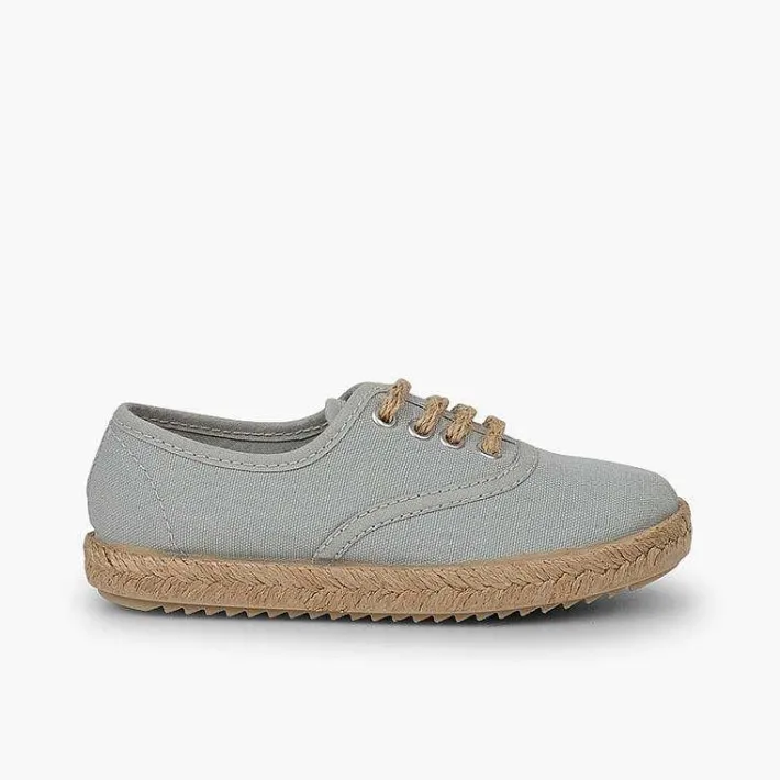 Zapatillas<Pisamonas Zapatillas Niños Suela Y Cordones Yute