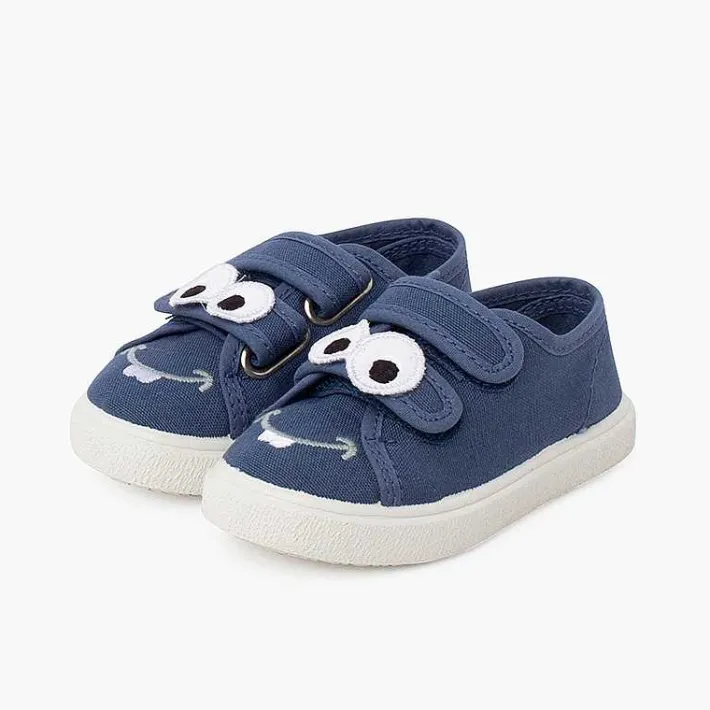 Zapatillas<Pisamonas Zapatillas Ojitos Doble Cierre Adherente Color Azul