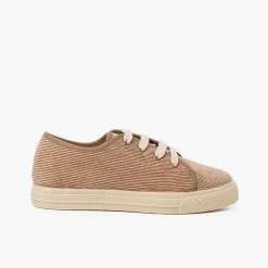 Zapatillas<Pisamonas Zapatillas Pana Cordones Suela Ancha Niños
