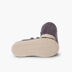 Zapatillas<Pisamonas Zapatillas Pana Puntera Goma Y Doble Cierre