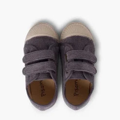 Zapatillas<Pisamonas Zapatillas Pana Puntera Goma Y Doble Cierre