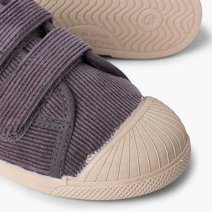 Zapatillas<Pisamonas Zapatillas Pana Puntera Goma Y Doble Cierre