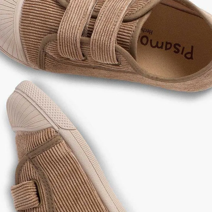 Zapatillas<Pisamonas Zapatillas Pana Puntera Goma Y Doble Cierre