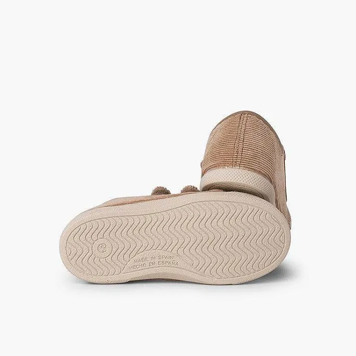 Zapatillas<Pisamonas Zapatillas Pana Puntera Goma Y Doble Cierre