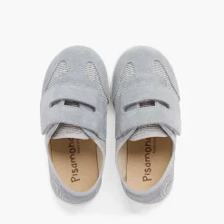 Zapatillas<Pisamonas Zapatillas Rayas Y Serraje Con Tira Adherente Doble
