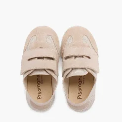 Zapatillas<Pisamonas Zapatillas Rayas Y Serraje Con Tira Adherente Doble
