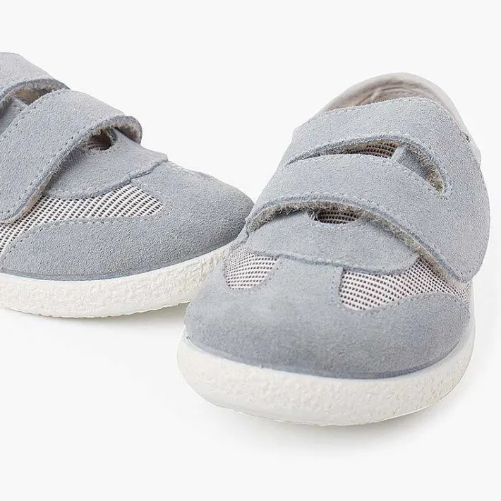 Zapatillas<Pisamonas Zapatillas Rayas Y Serraje Con Tira Adherente Doble