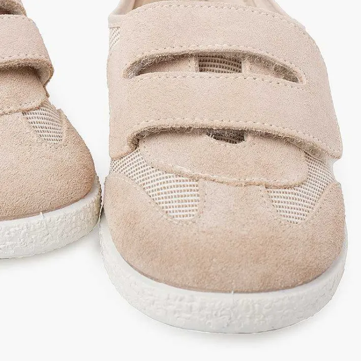 Zapatillas<Pisamonas Zapatillas Rayas Y Serraje Con Tira Adherente Doble