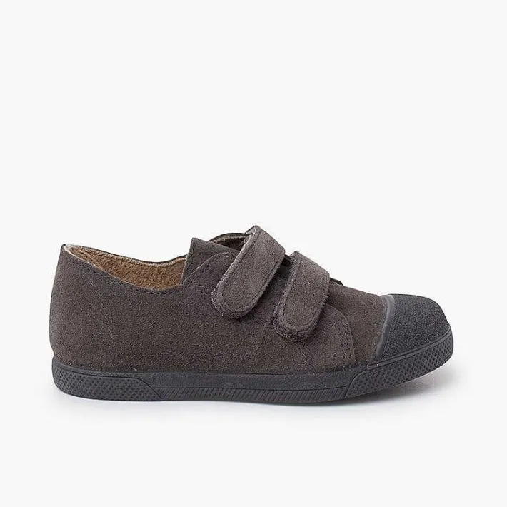 Zapatillas<Pisamonas Zapatillas Serraje Niños Puntera Goma