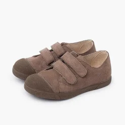 Zapatillas<Pisamonas Zapatillas Serraje Niños Puntera Goma