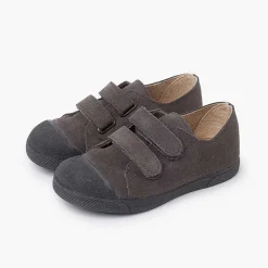 Zapatillas<Pisamonas Zapatillas Serraje Niños Puntera Goma
