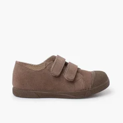 Zapatillas<Pisamonas Zapatillas Serraje Niños Puntera Goma