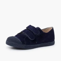Zapatillas<Pisamonas Zapatillas Serraje Niños Puntera Goma