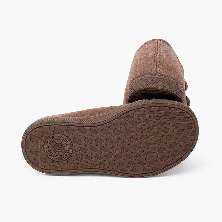Zapatillas<Pisamonas Zapatillas Serraje Niños Puntera Goma