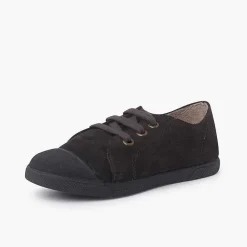 Zapatillas<Pisamonas Zapatillas Serraje Puntera De Goma Y Cordones